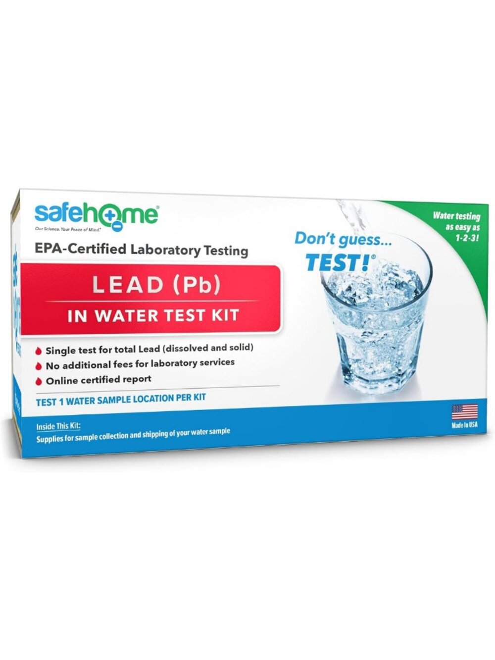 Lead in Drinking Water Test Kit – EPA Certified Lab Testing, Home Inspections, 1
